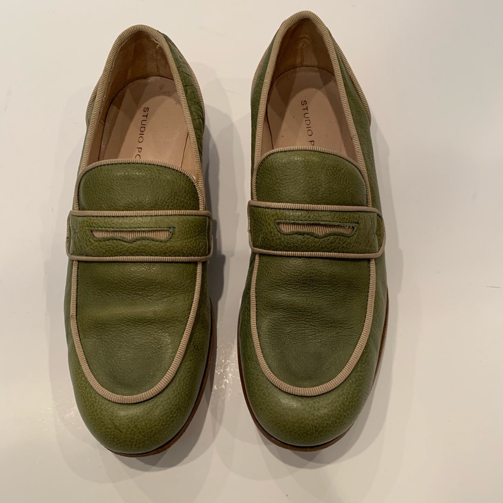 Green loafer, Studio Pollini, size 6